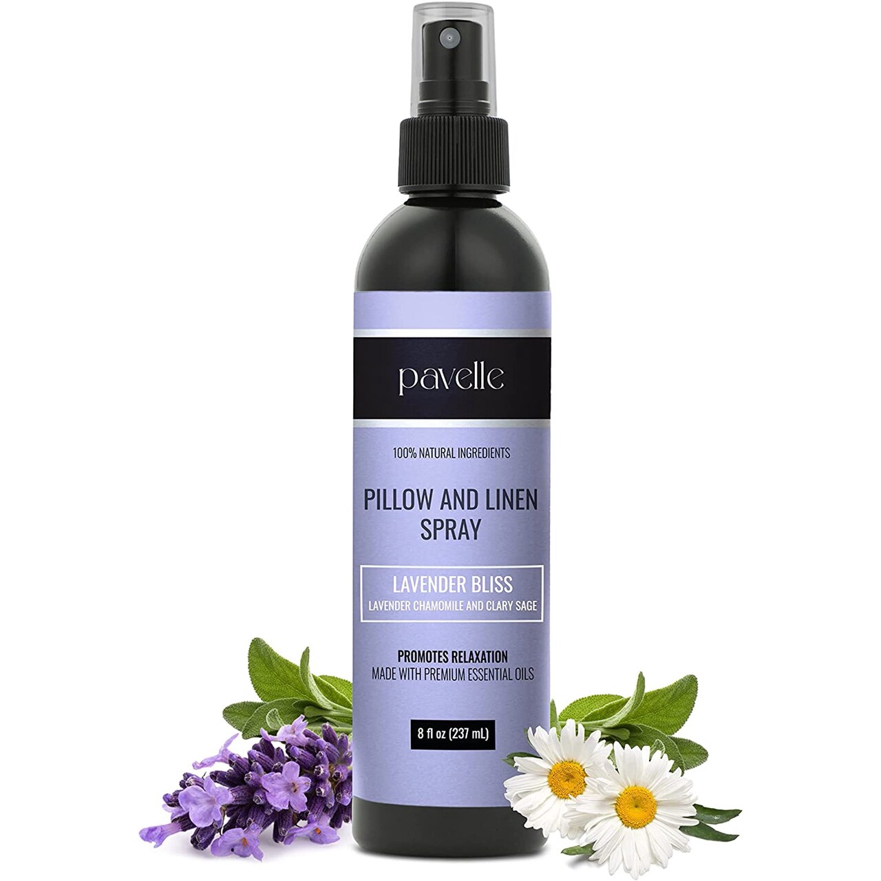 Pavelle Pillow Spray, Essential Oil Pillow Spray & Odor Eliminator Linen Mist, 8 fl. oz. (237ml)